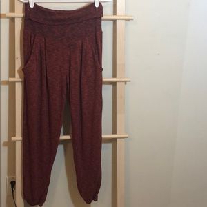 Red High Waisted Joggers